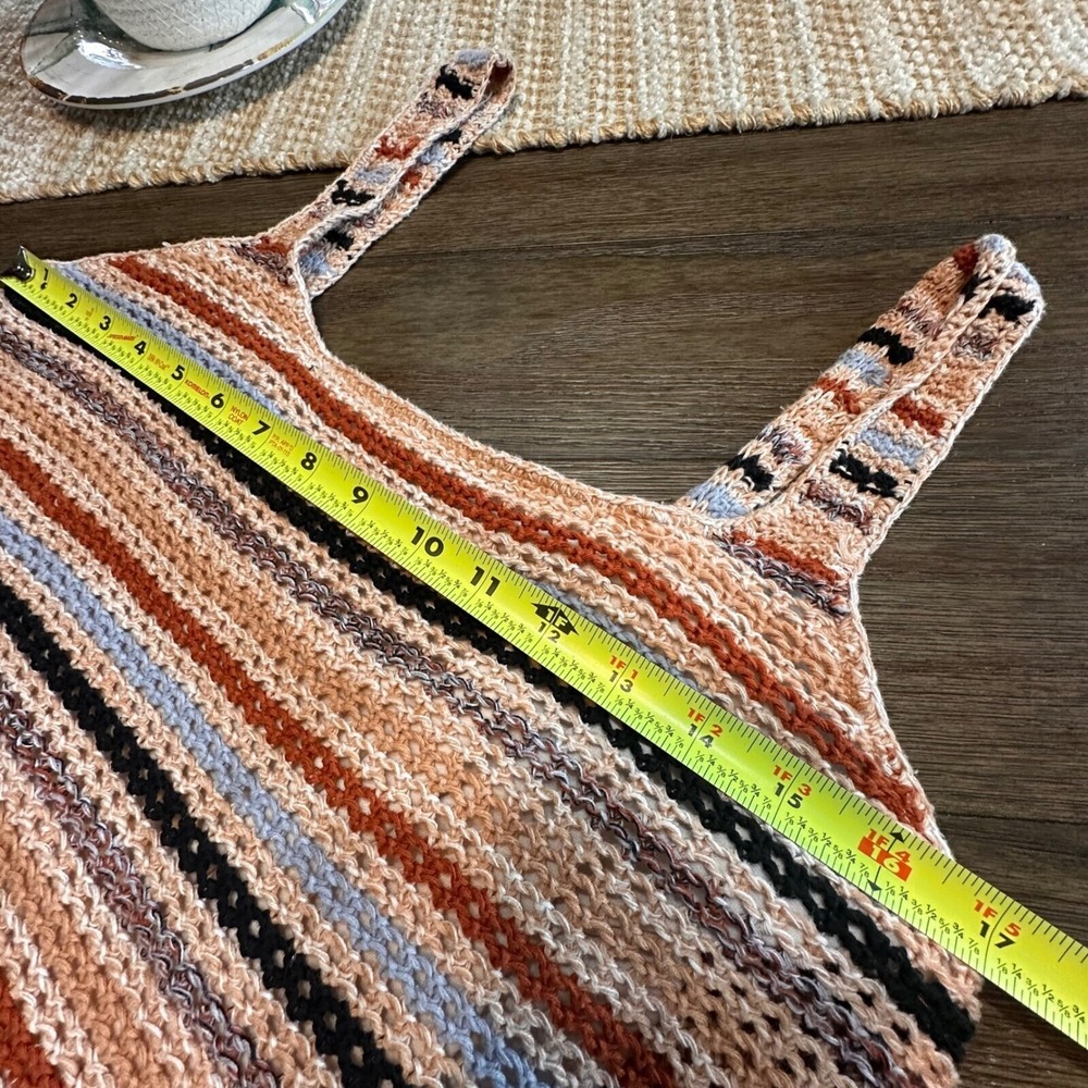 Two Striped Knit Cropped Summer Tank Tops Hollister/ Jessica Simpson Size L - Picture 10 of 16